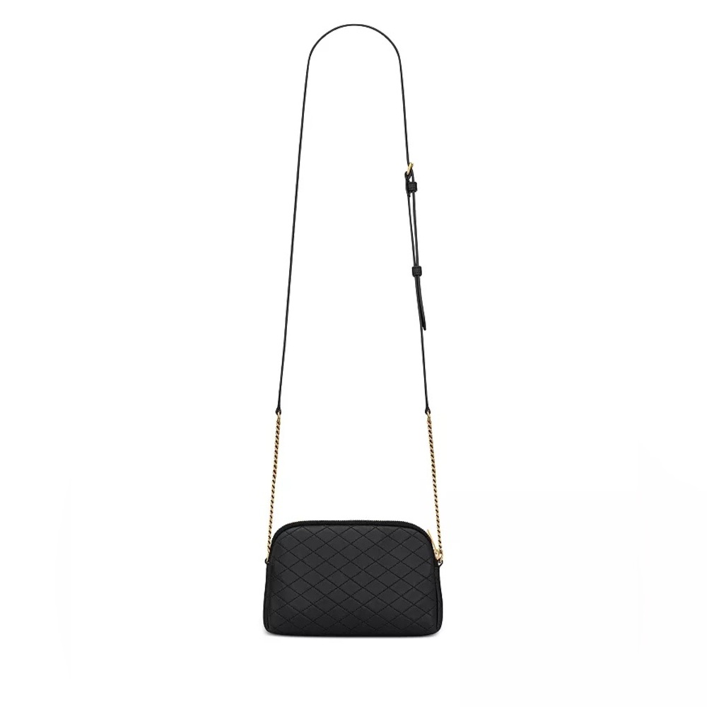 SAINT LAURENT GABY ZIPPERED POUCH IN LAMBSKIN CROSSBODY BAG AUTHENTIC - Picture 3 of 12